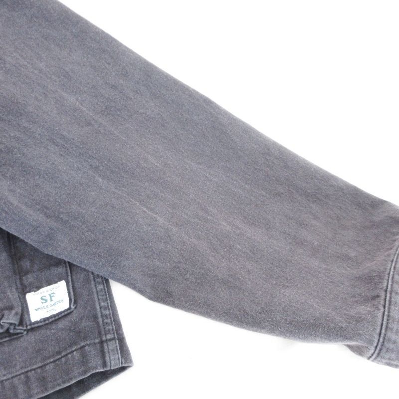 SASSAFRAS ササフラス Digs Crew Carde Jacket Slab Back Satin