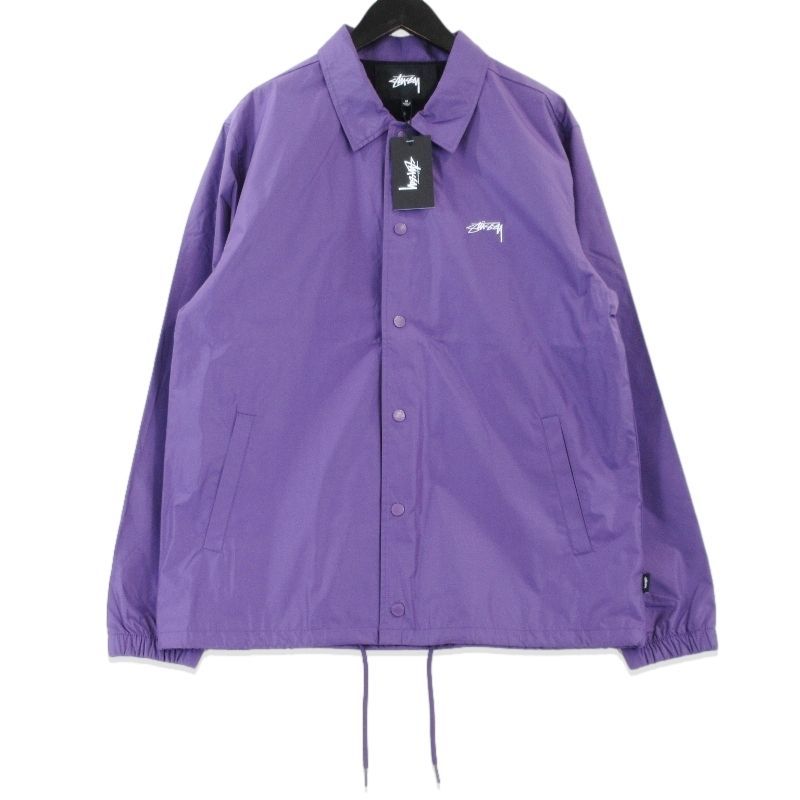 未使用 STUSSY ステューシー CRUIZE COACH JKT 115431 クルーズコーチジャケット パープル M 99001339