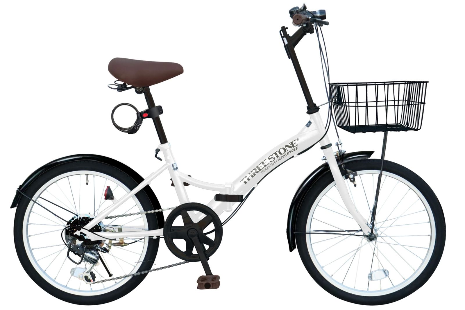 ☆新品☆THREE STONE 折りたたみ自転車 自転車 20インチ シマノ6段ギア 