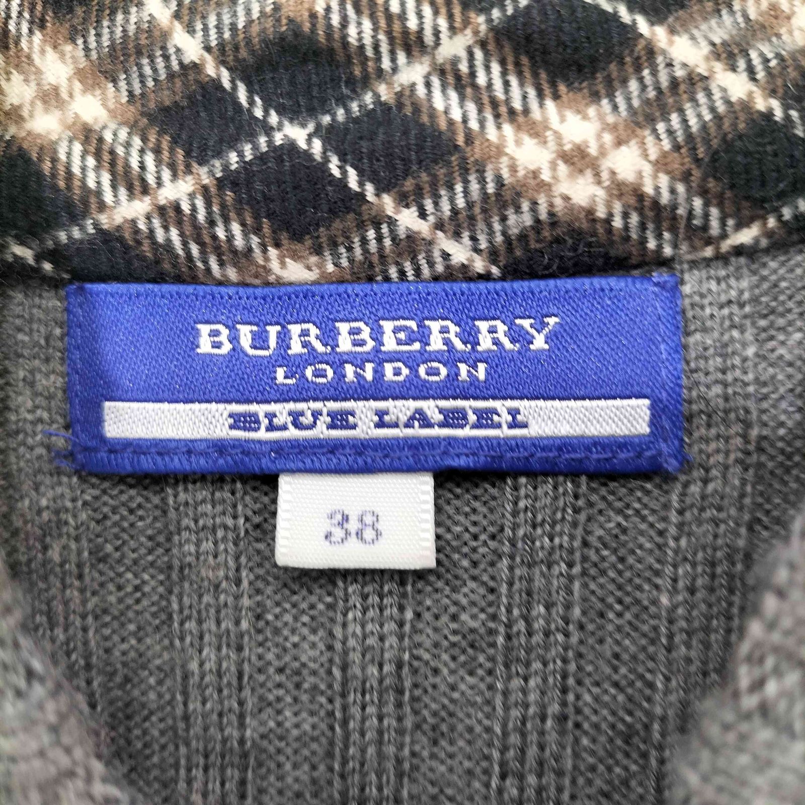 バーバリーブルーレーベル BURBERRY BLUE LABEL Y2K ウール ホース刺繍