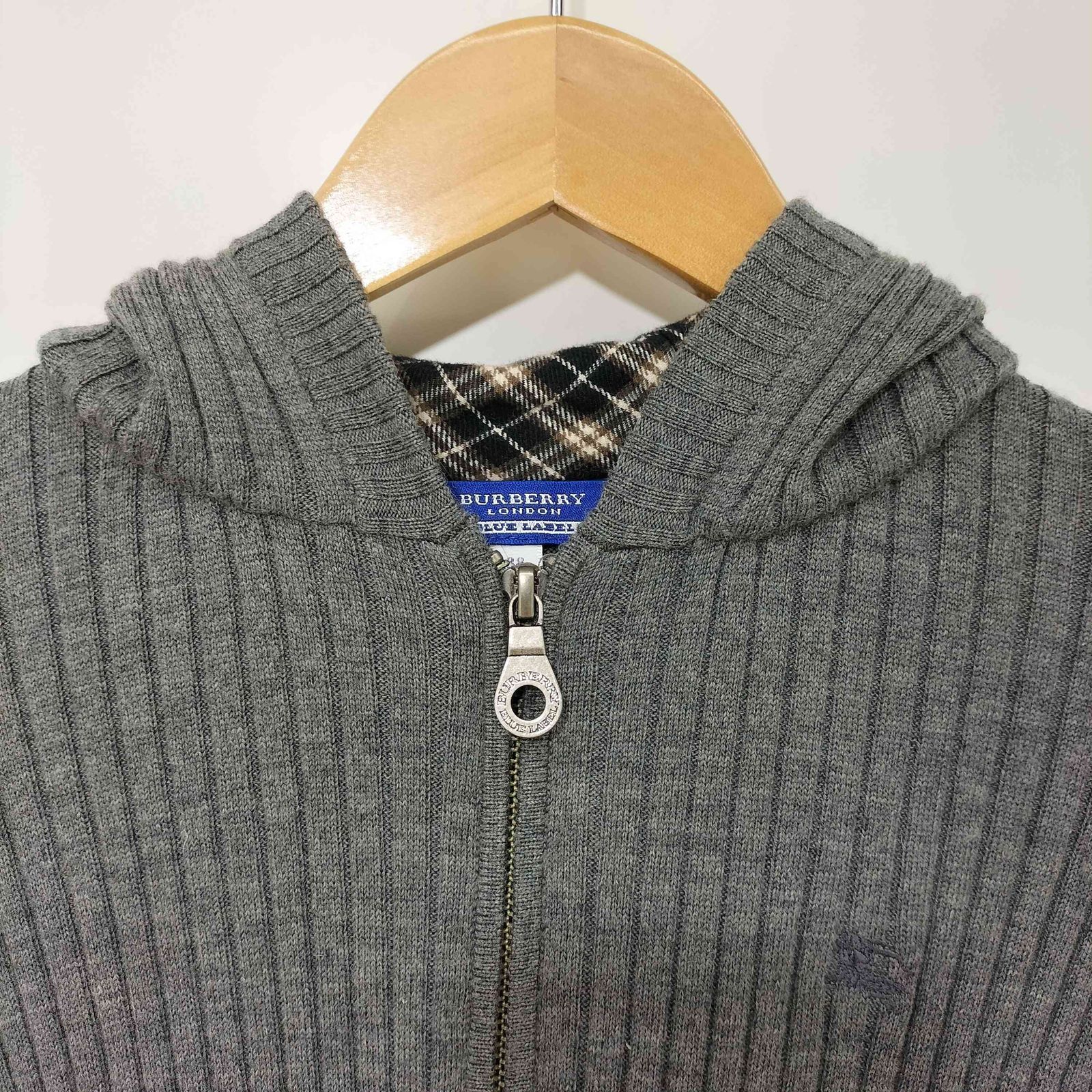 バーバリーブルーレーベル BURBERRY BLUE LABEL Y2K ウール ホース刺繍