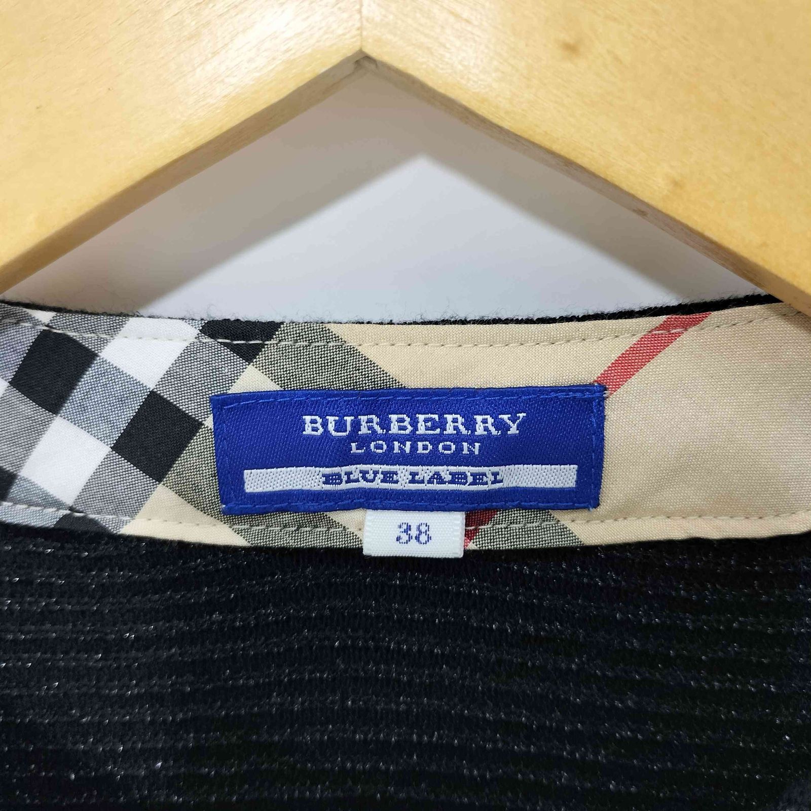 バーバリーブルーレーベル BURBERRY BLUE LABEL コットン ホース刺繍