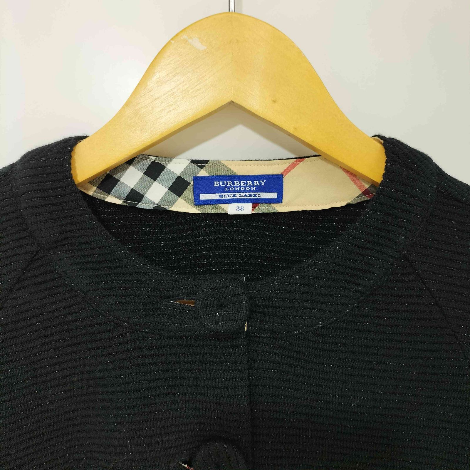 バーバリーブルーレーベル BURBERRY BLUE LABEL コットン ホース刺繍