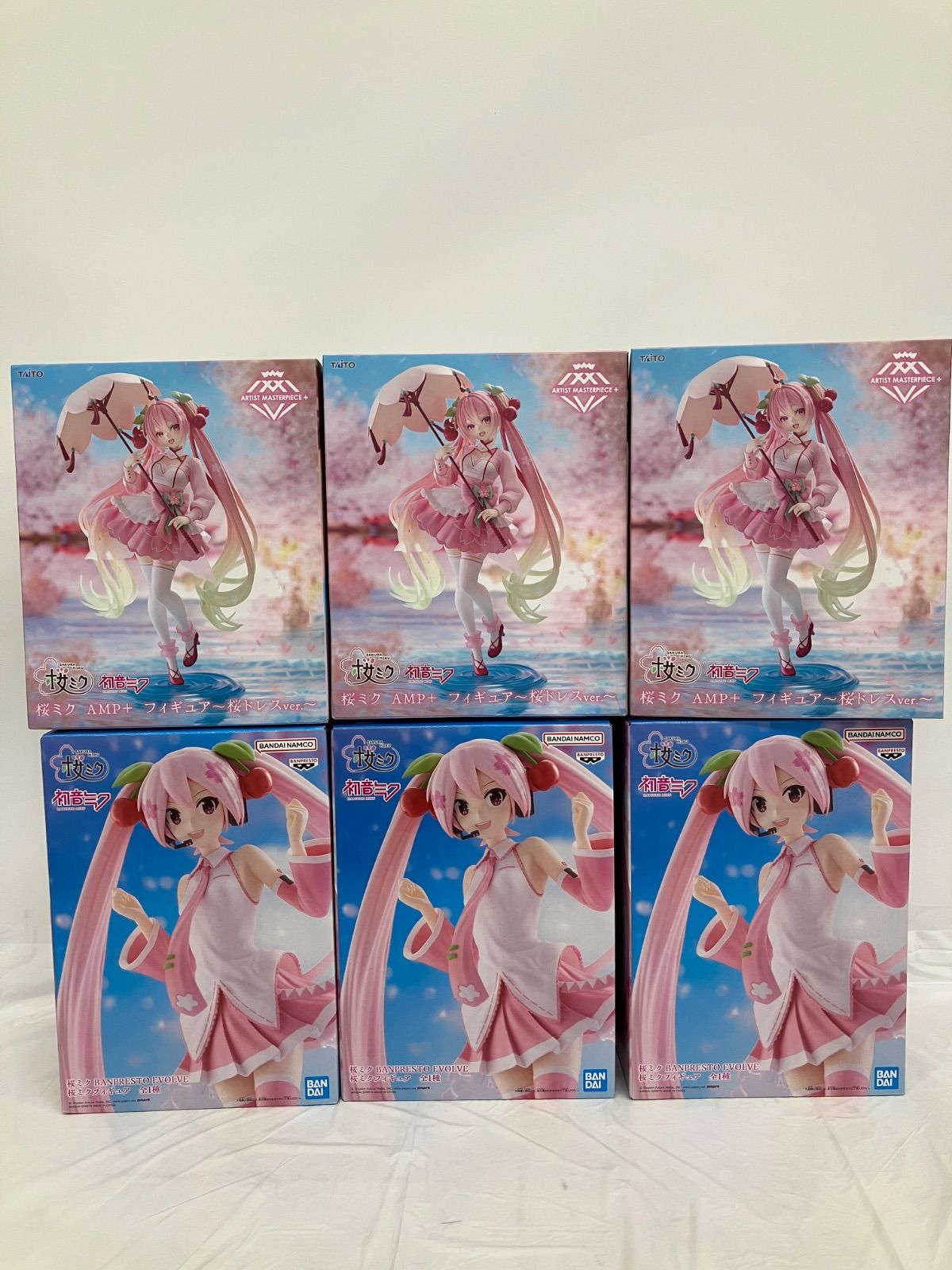 未開封 初音ミク 桜ミク AMP 桜ドレス BANPRESTO EVOLVE フィギュア 2