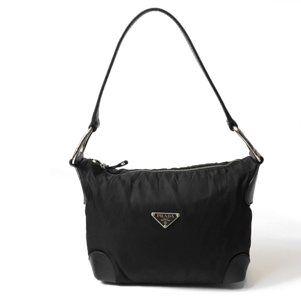 PRADA プラダ ショルダーバッグ ハンドバッグ ナイロン ブラック