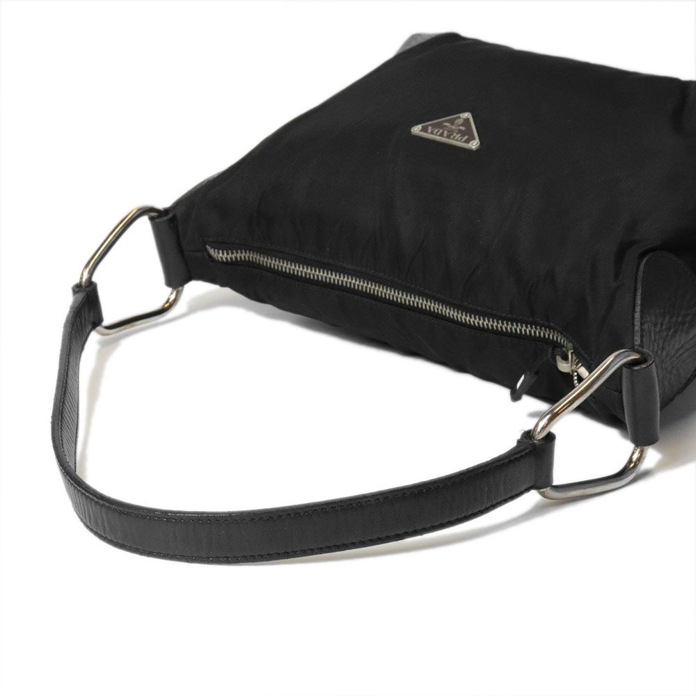 PRADA プラダ ショルダーバッグ ハンドバッグ ナイロン ブラック