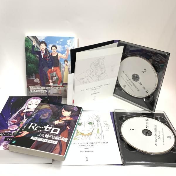 中古】setBD）Re:ゼロから始める異世界生活 2nd season 全8巻 小説2冊
