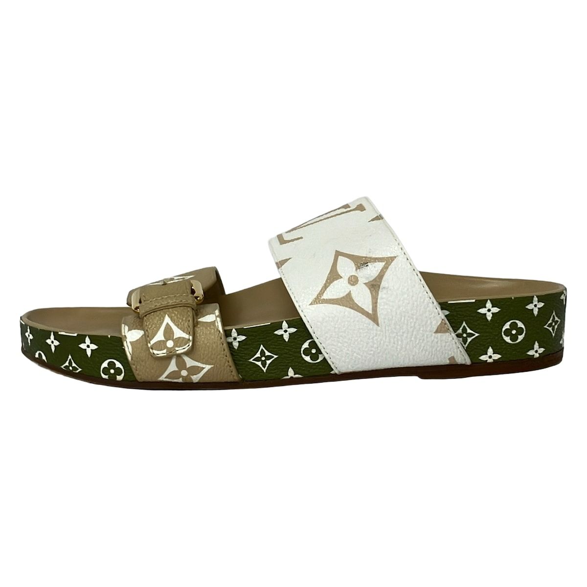 LOUIS VUITTON(ルイヴィトン) サンダル 36 レディース - ベージュ×白