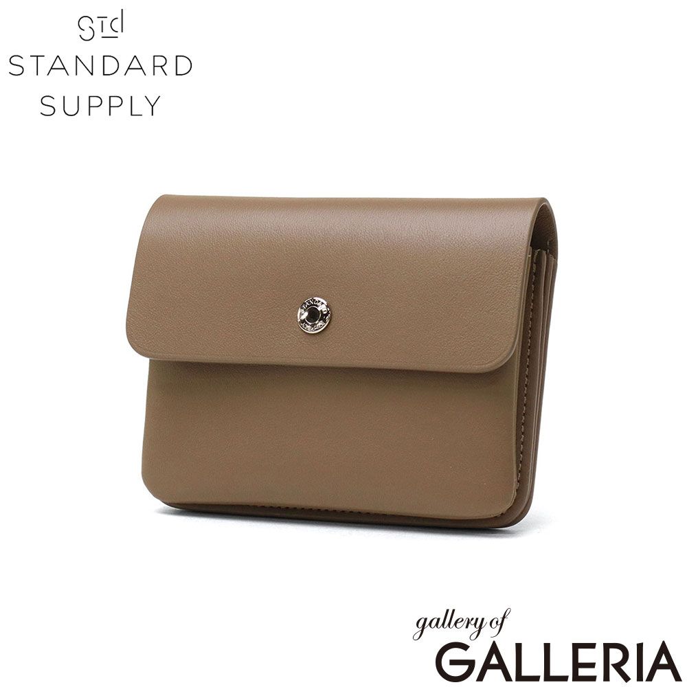 【正規取扱店】 スタンダードサプライ 二つ折り財布 メンズ レディース 財布 ブランド STANDARD SUPPLY 本革 革 レザー 小銭入れ カード かぶせ 二つ折 おしゃれ 日本製 PAL FLAP WALLET SLATEKHAKI