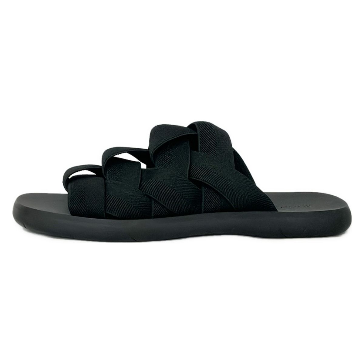 BOTTEGA VENETA(ボッテガヴェネタ) サンダル 41 メンズ イントレチャート 黒