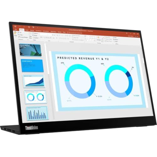 Lenovo ThinkVision M14d 14インチクラスLCDモニター-16:10-解像度2240 x 1400ピクセル-レイブンブラックyu