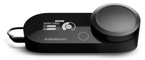 SteelSeries GameDAC Gen 2 有線 ミックスアンプ PS5 PS4 PC MixAmp ゲーミングヘッドセット用 ハイレゾ サラウンド 3.5mmオーディオジャック 光デジタル端子 USB 60262yu