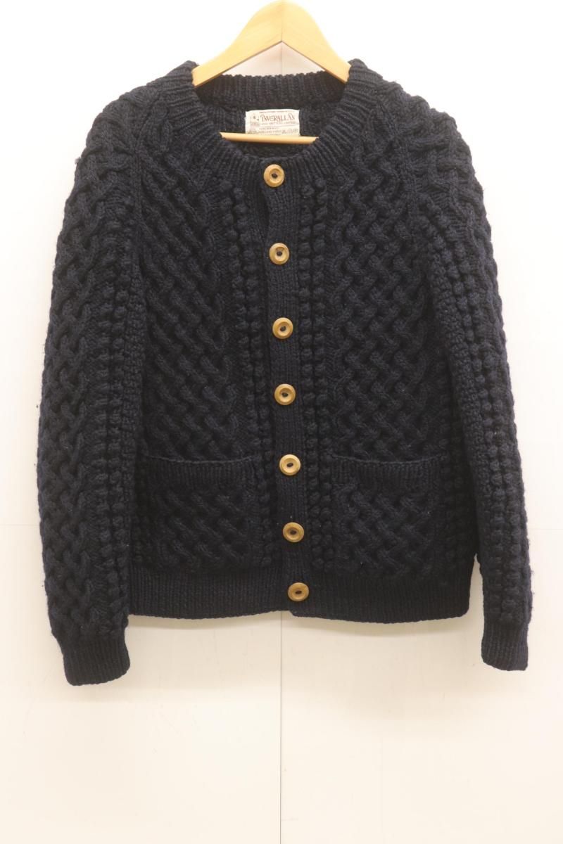 【中古】 INVERALLAN メンズカーディガン -- カーディガン INVERALLAN -- 紺 ネイビー 無地