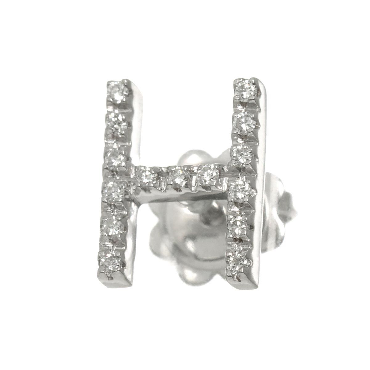 ポンテヴェキオ Ponte Vecchio ダイヤ 0.06ct ピアス K18 WG ホワイト