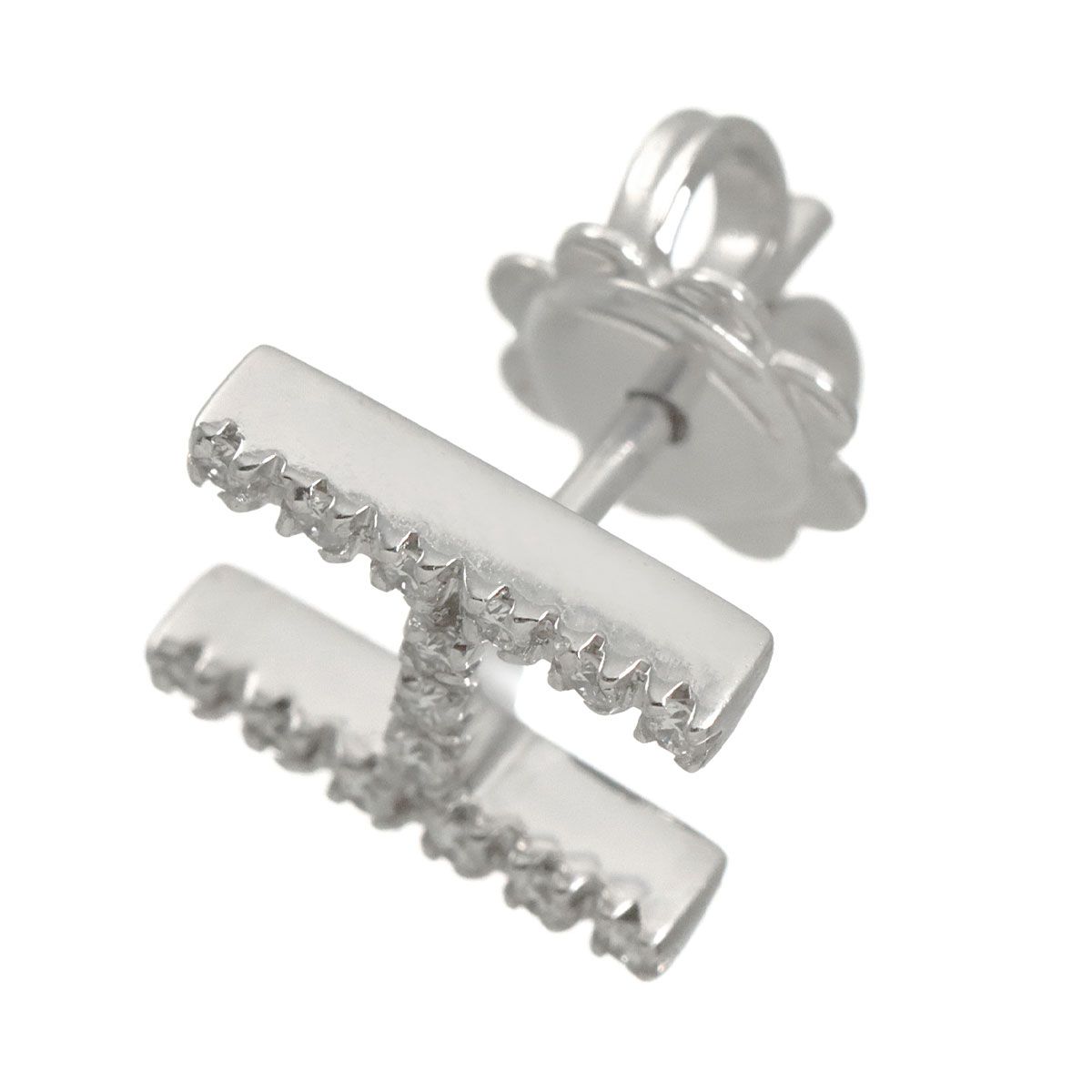 ポンテヴェキオ Ponte Vecchio ダイヤ 0.06ct ピアス K18 WG ホワイト 