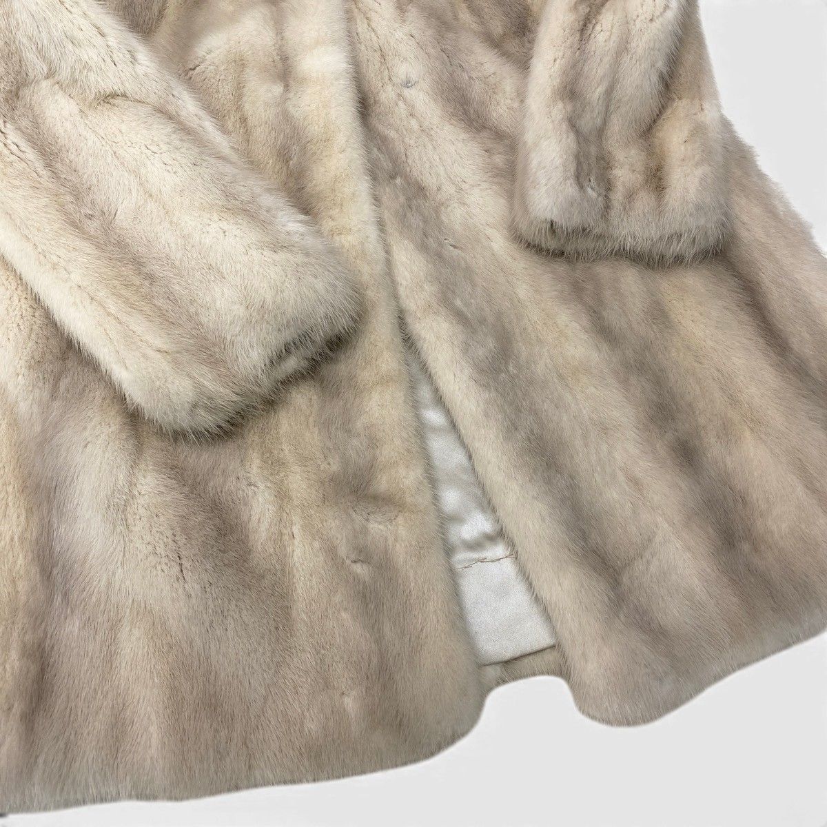 40g13 SAGA MINK サガミンク 毛皮コート 超ロングコート 110cm パール