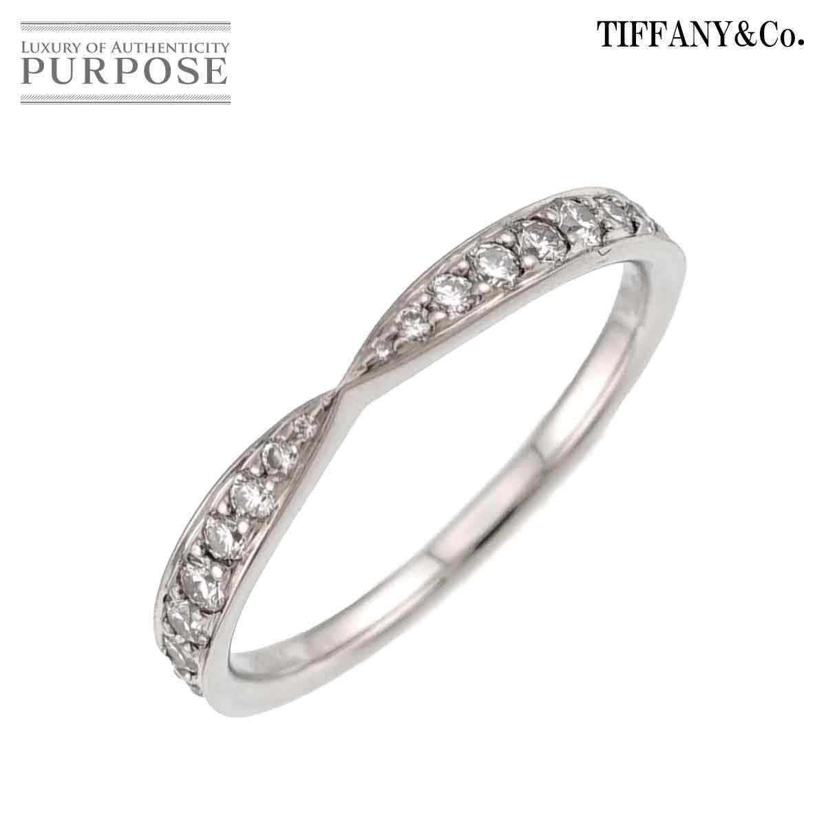 Tiffany & Co. ダイヤモンドハーモニーリング。11号。 ティファニー TIFFANY&Co. ハーモニー バンド 11号 リング ダイヤ Pt