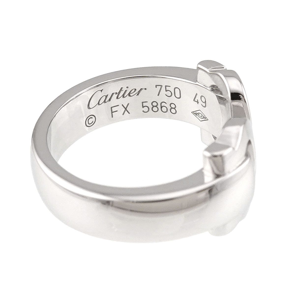 カルティエ Cartier C2 #49 リング K18 WG ホワイトゴールド 750 2C