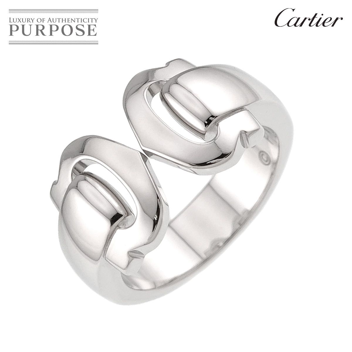 カルティエ Cartier C2 #49 リング K18 WG ホワイトゴールド 750 2C