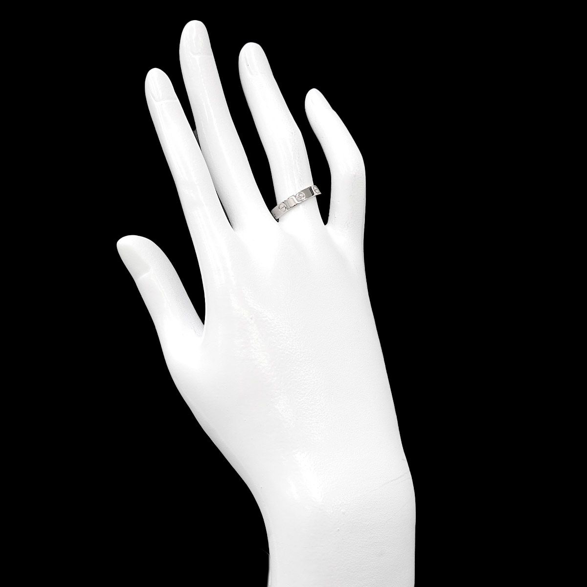 カルティエ Cartier ミニラブ #52 リング K18 WG ホワイトゴールド 750