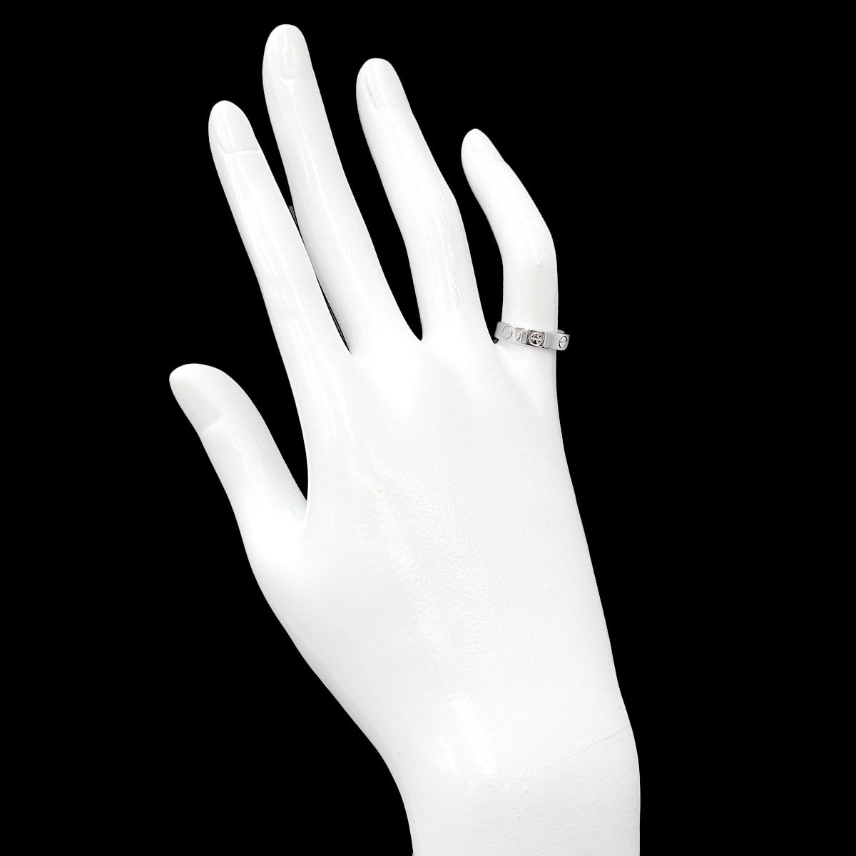 カルティエ Cartier ミニラブ #47 リング Pt プラチナ 指輪 Mini Love