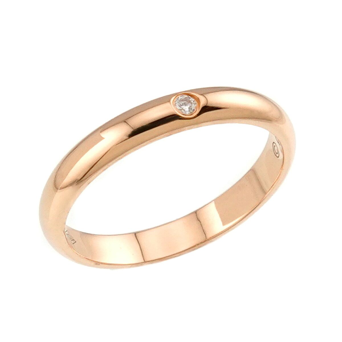 カルティエ Cartier1895 クラシック #46 リング ダイヤ 1P K18 PG