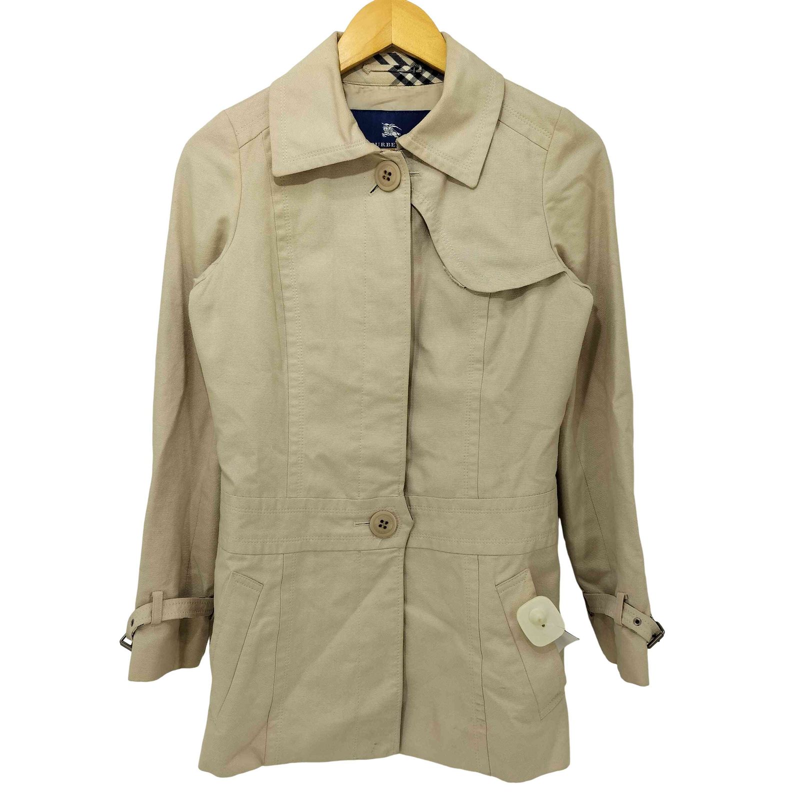 バーバリーブルーレーベルBurberry Blue label ショート丈コート バーバリーブルーレーベル BURBERRY BLUE LABEL キャンバス ステン