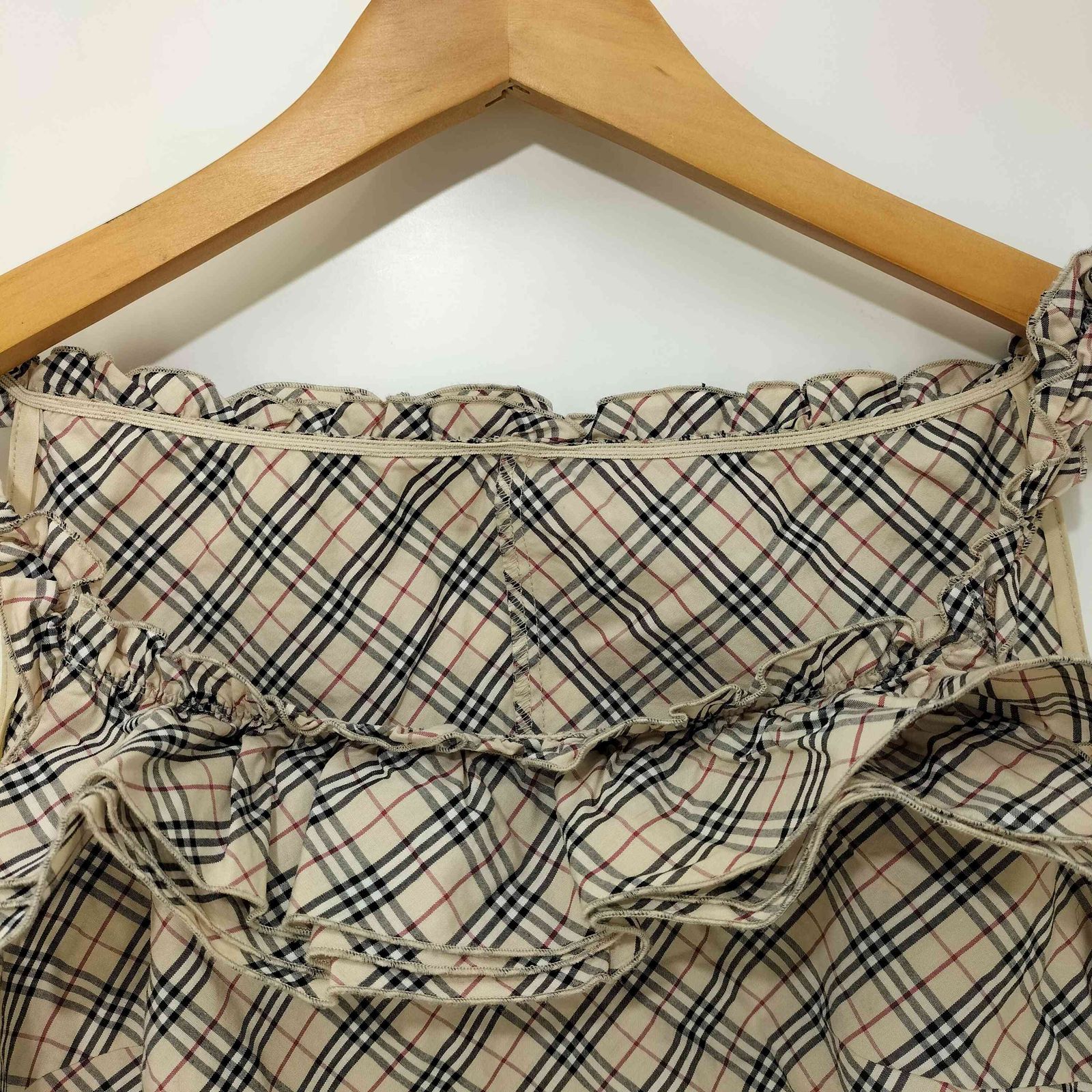 バーバリーブルーレーベル BURBERRY BLUE LABEL ノバチェック フリル