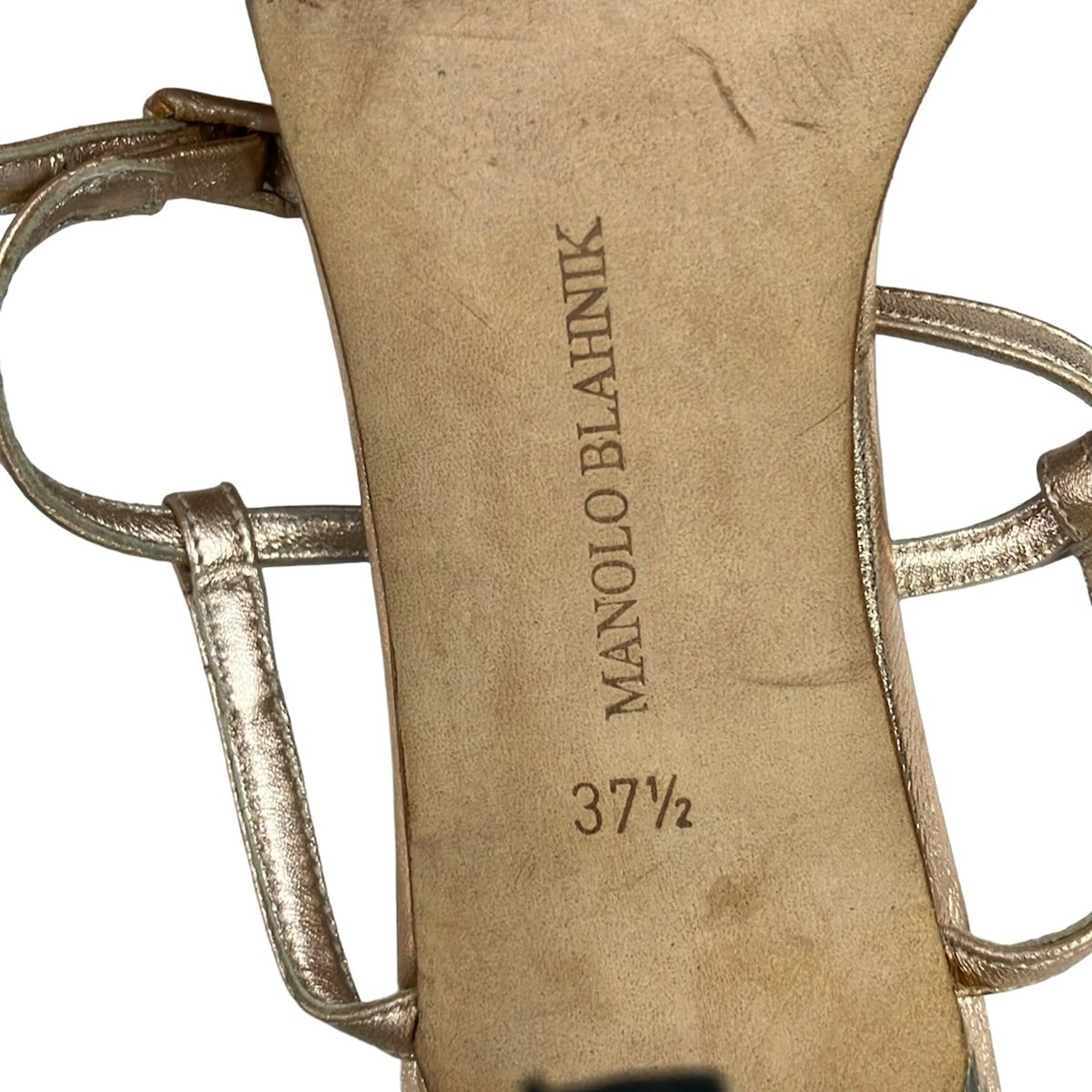 MANOLO BLAHNIK(マノロブラニク) サンダル 37 1/2 レディース - ピンク