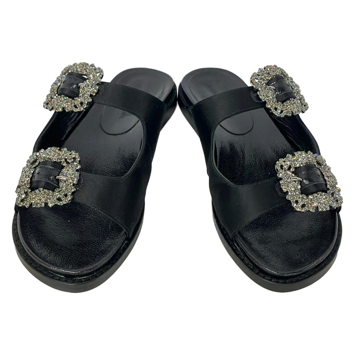 MANOLO BLAHNIK(マノロブラニク) サンダル 34 レディース - 黒