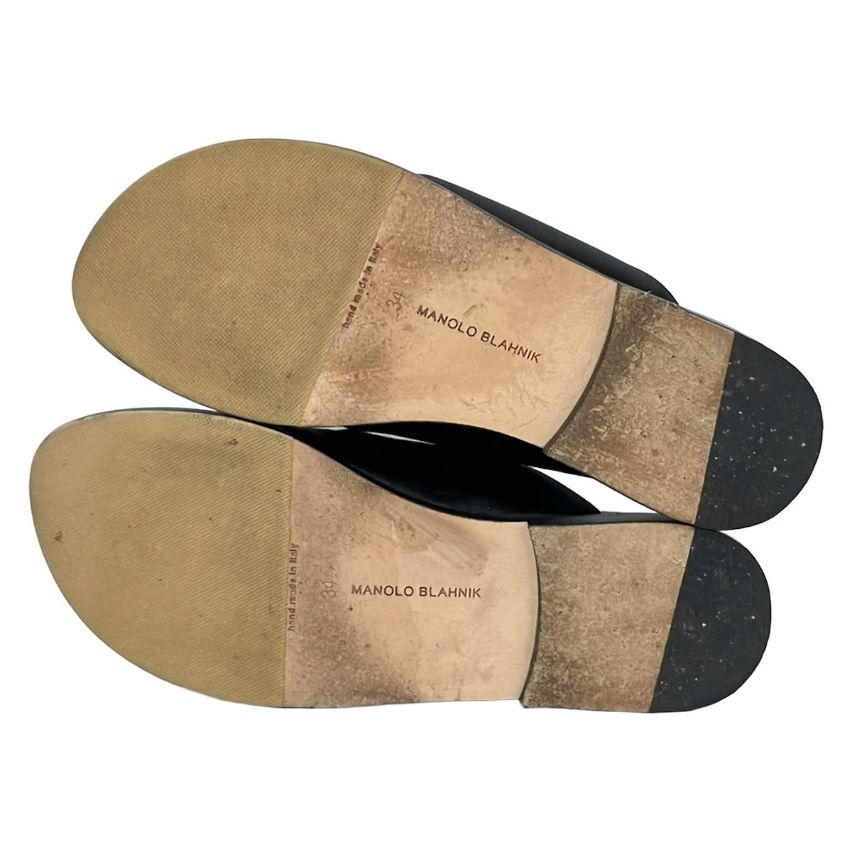 MANOLO BLAHNIK(マノロブラニク) サンダル 34 レディース - 黒