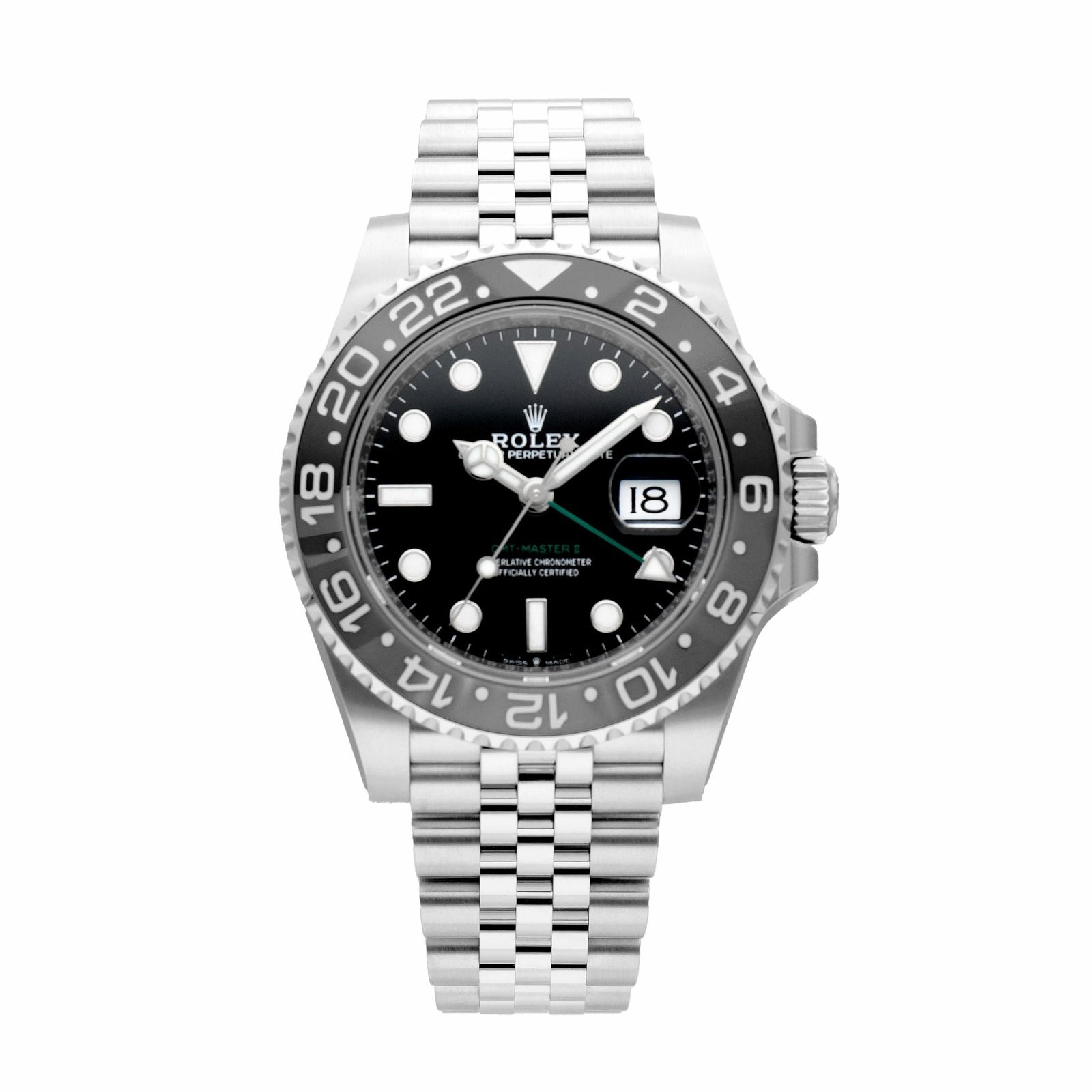 【新品】ロレックス 時計 GMTマスターⅡ 126710GRNR ジュビリーブレス ブラック文字盤 自動巻き ROLEX