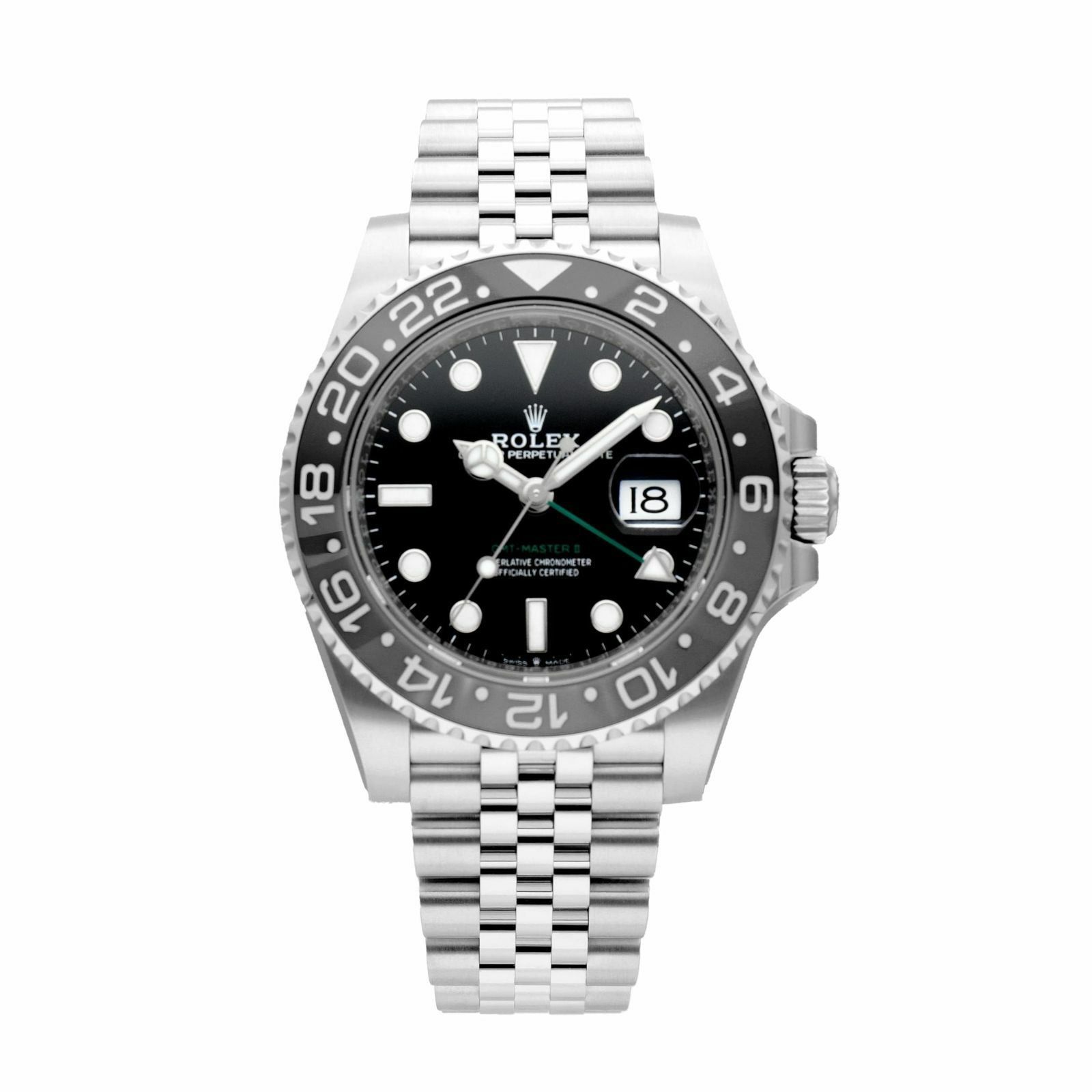 【新品】ロレックス 時計 GMTマスターⅡ 126710GRNR ジュビリーブレス ブラック文字盤 自動巻き ROLEX