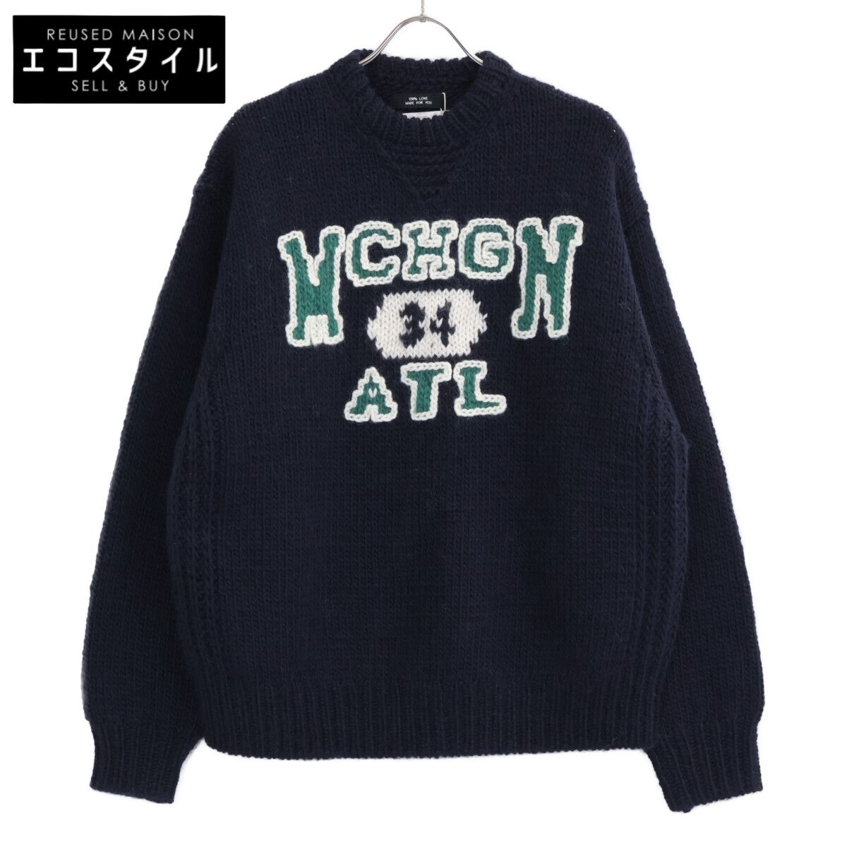 RICE NINE TEN　ライスナインテン　【新品】HKN-SW 3段刺繍 HAND KNITTING SWAETSHIRT ニットセーター　2