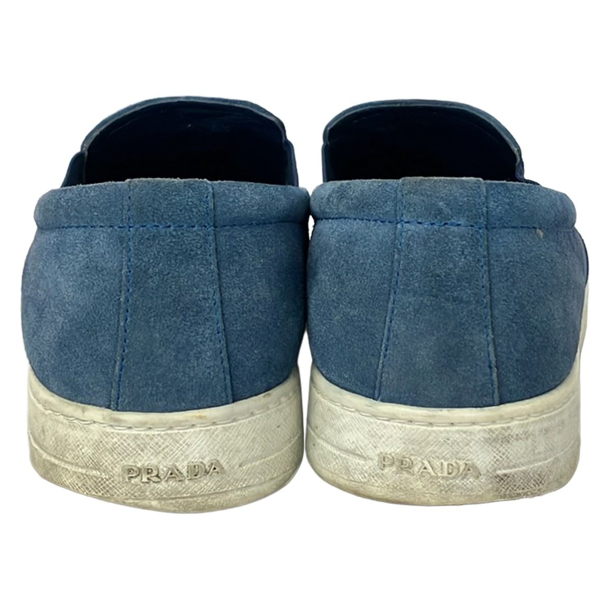 PRADA SPORT(プラダスポーツ) スリッポン 6 1/2 メンズ - ネイビー