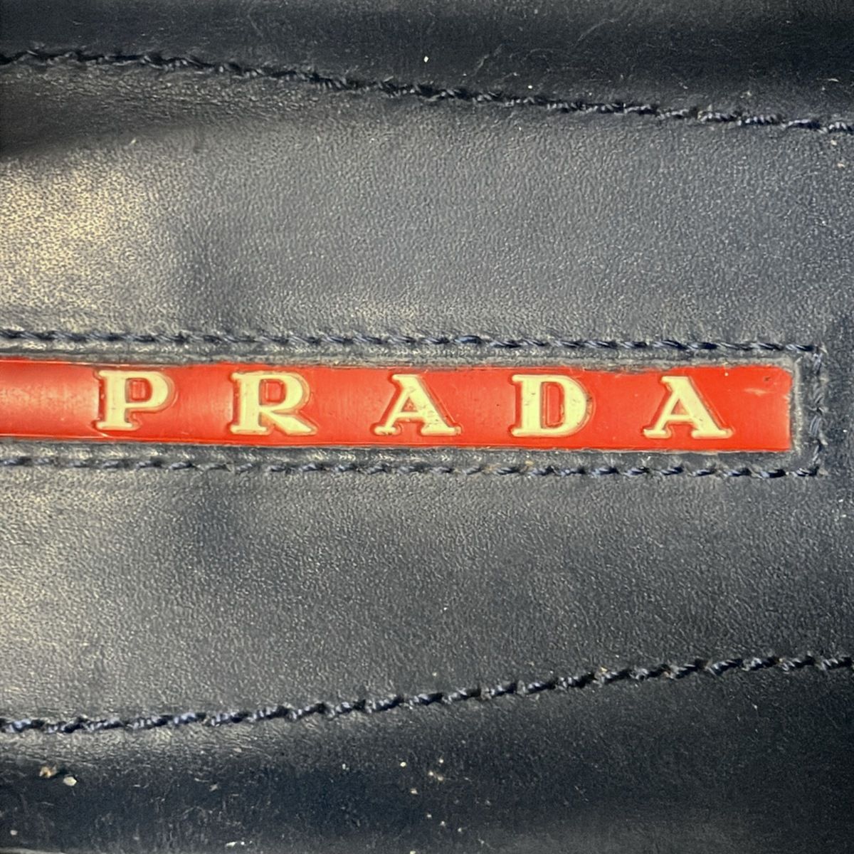 PRADA SPORT(プラダスポーツ) スリッポン 6 1/2 メンズ - ネイビー
