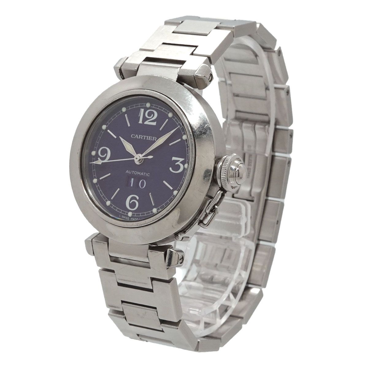カルティエ Cartier パシャC ビッグデイト W31047M7 ボーイズ 腕時計