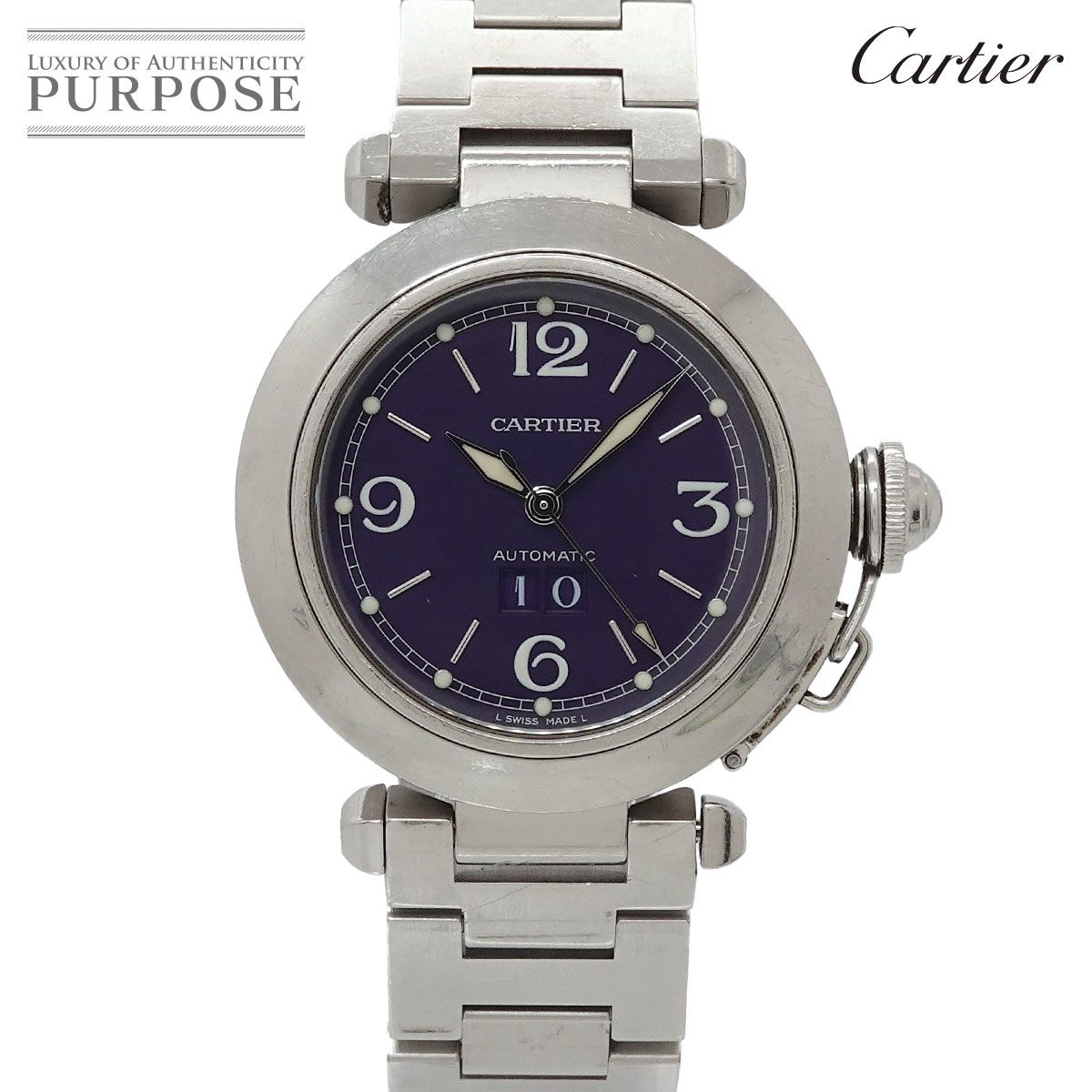カルティエ Cartier パシャC ビッグデイト W31047M7 ボーイズ 腕時計