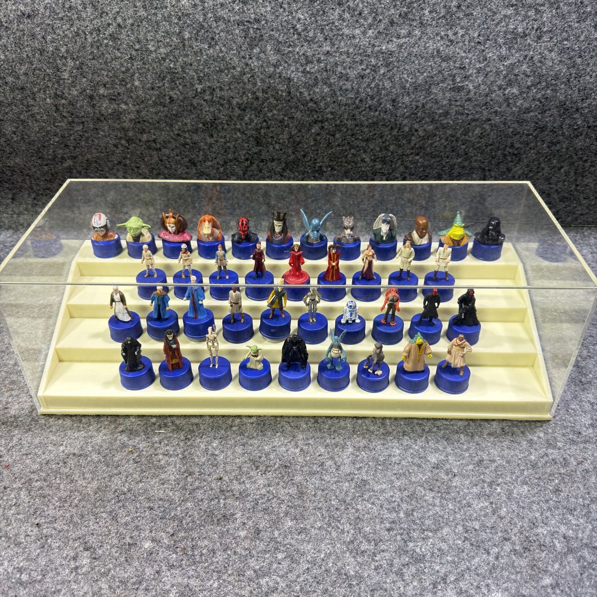 【全40種フルコンプ】ペプシ スター・ウォーズ エピソード1 ボトルキャップ 40体セット 専用ケース固定済み 当時物 同梱可 6,600円