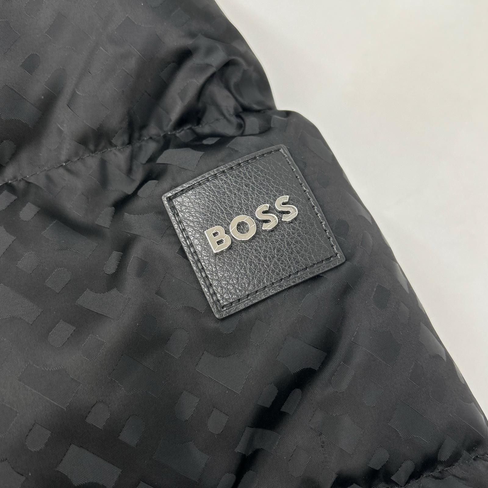 HUGOBOSS ヒューゴボス ブラック モノグラム柄 中綿 ジャケット 46