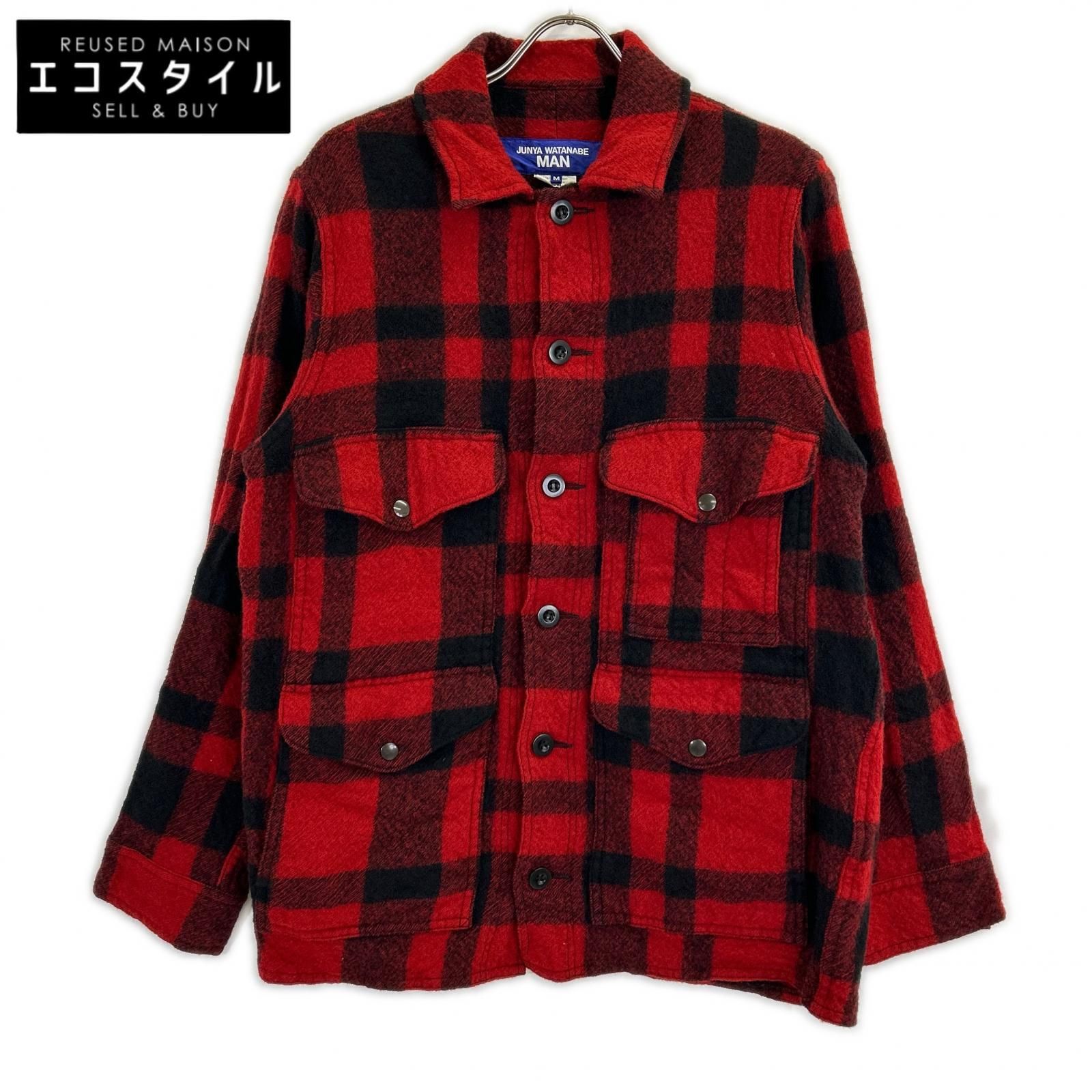 JUNYA WATANABE MAN　ジュンヤワタナベマン　ｘFILSON【美品】WP-J009 AD2025 Wネーム チェック ウールジャケット　M 53,724円