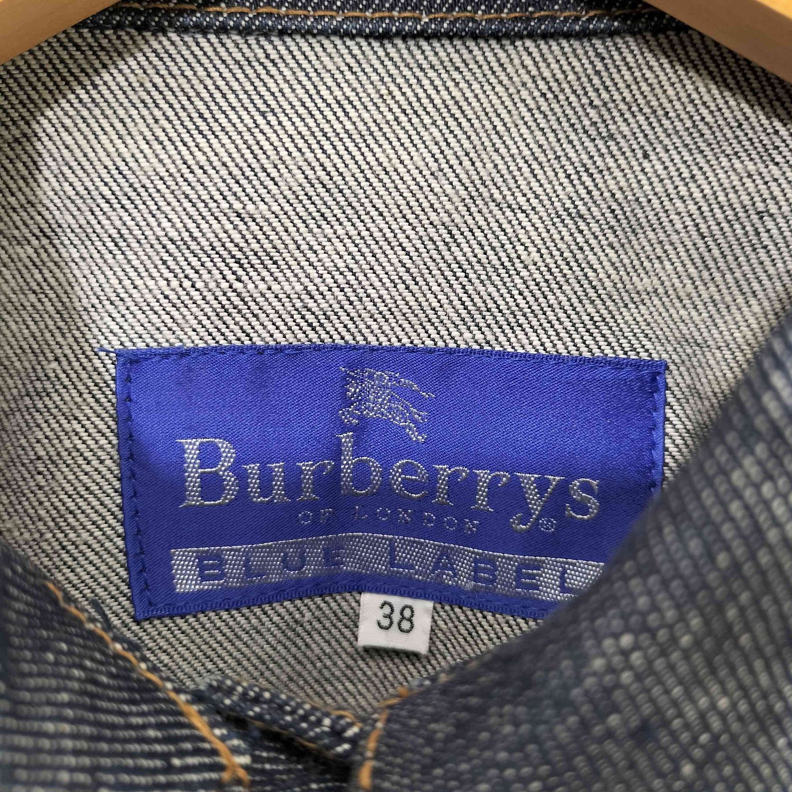 バーバリーブルーレーベル BURBERRY BLUE LABEL 濃紺 袖裏ノバチェック