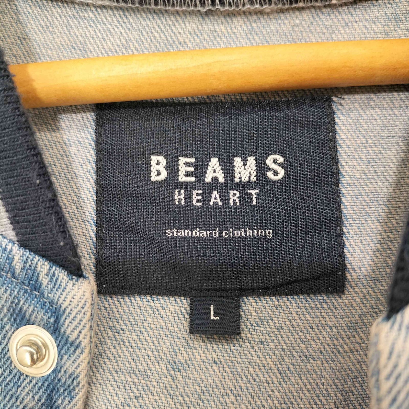 ビームスハート BEAMS HEART デニム スタジアムジャンパー メンズ JPN