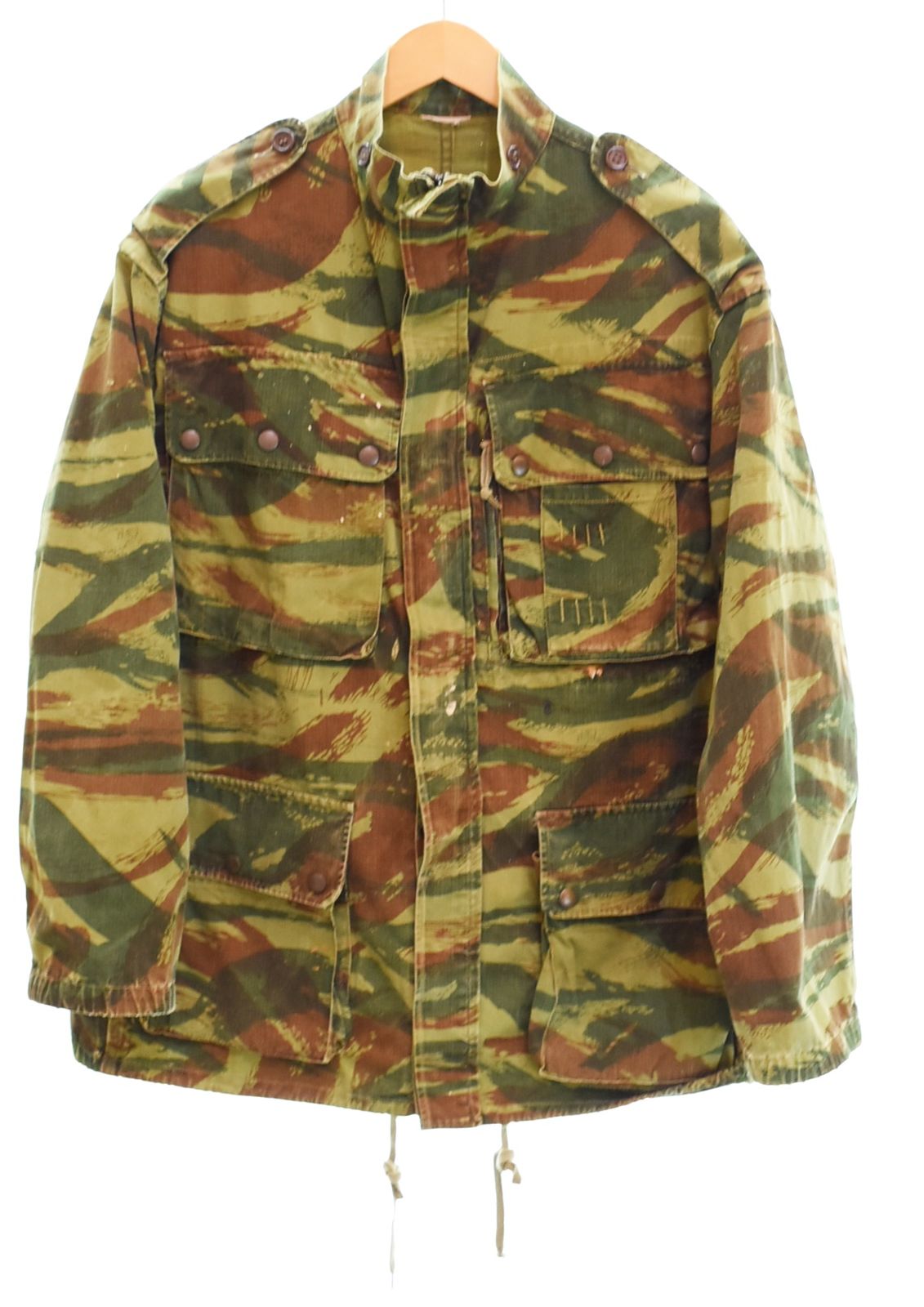 ミリタリー Military 50s French Army TAP-47 Lizard Camo Paratrooper Jacket フランス軍 リザード カモ パラトルーパー ジャケット ジャケット マルチカラー 103MT-4993