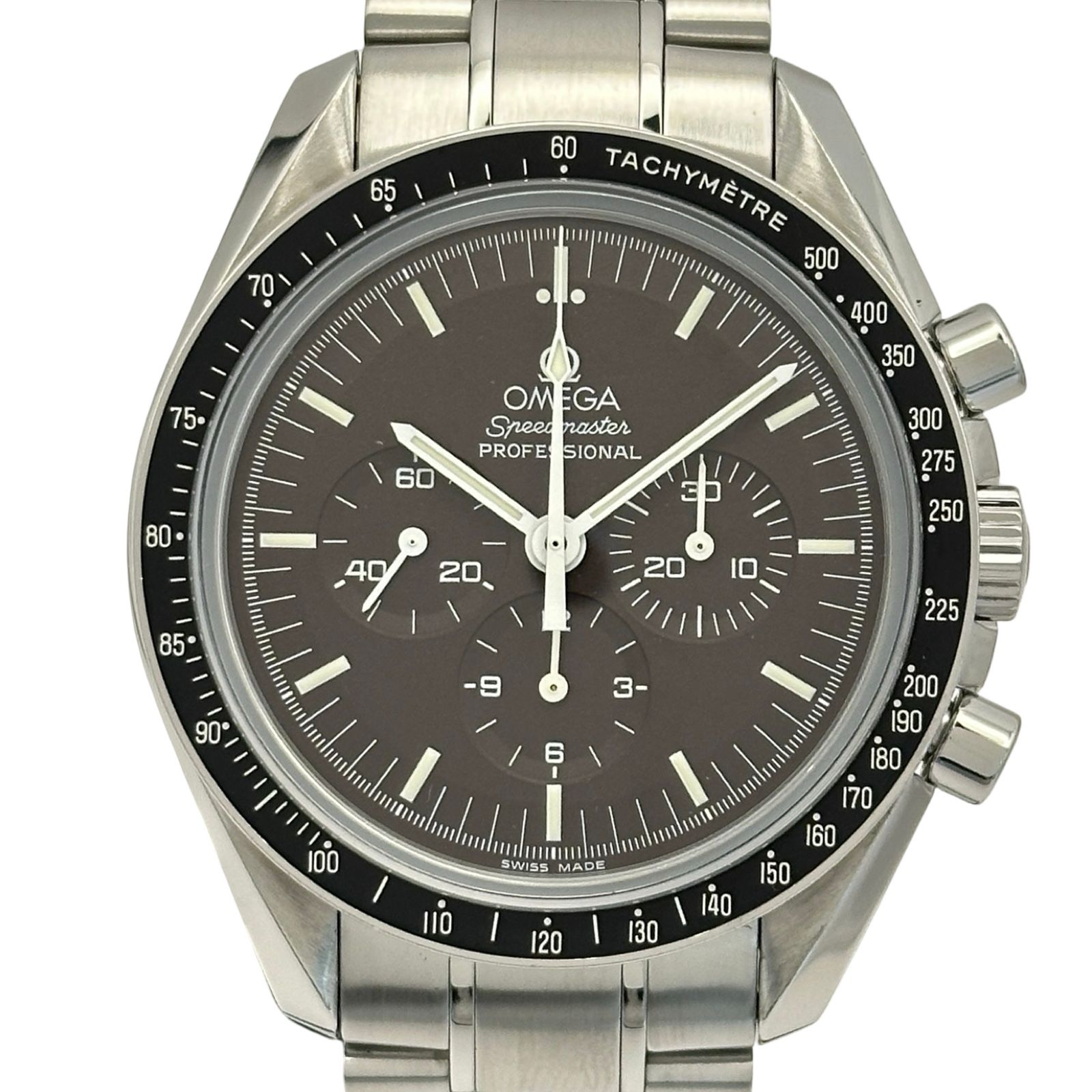オメガ OMEGA スピードマスタープロフェッショナル 311.30.42.30.13.001 ブラウン ステンレススチール 手巻き メンズ 腕時計