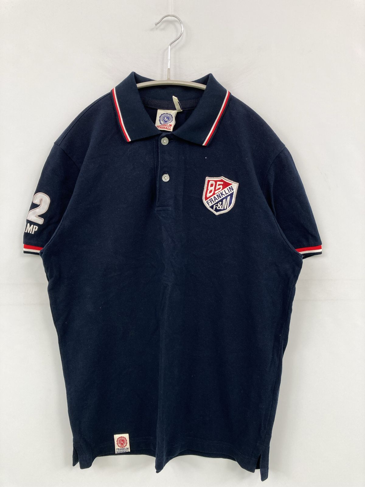 FRANKLIN MARSHALL フランクリンマーシャル ポロシャツ LARGE ネイビー