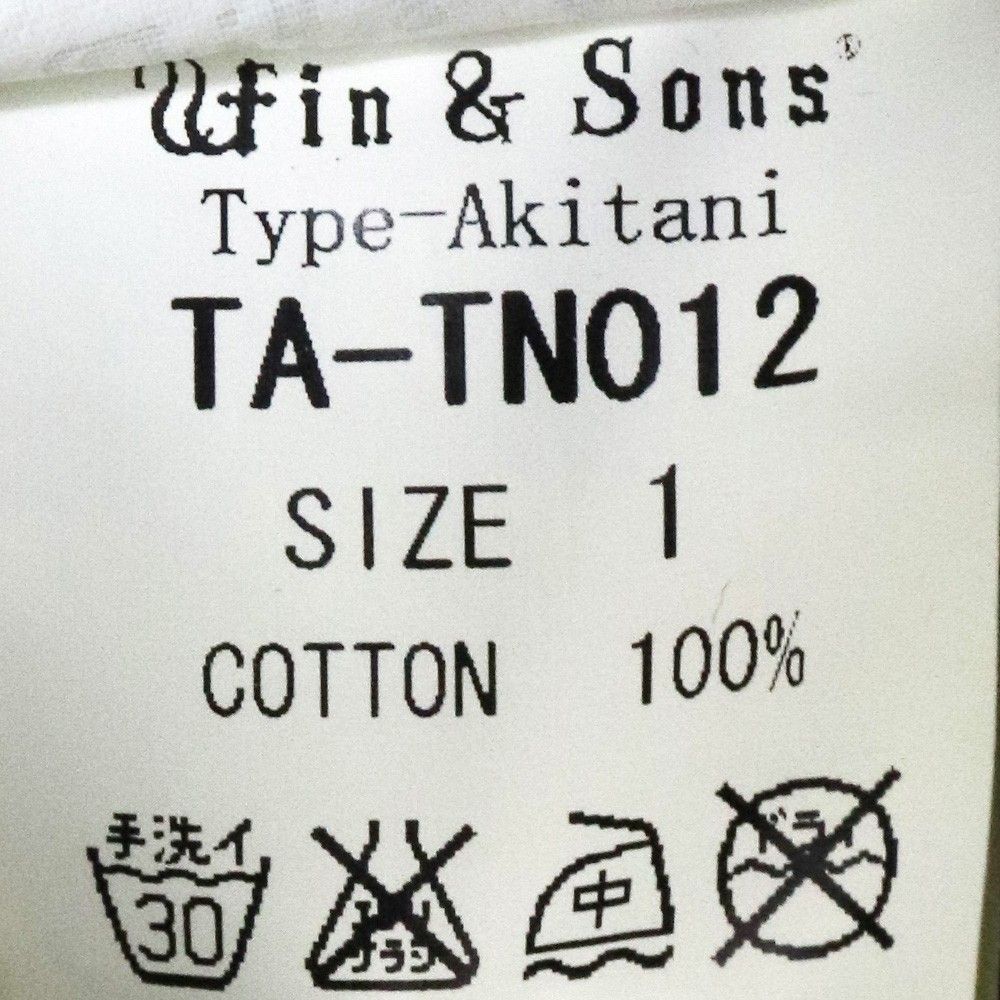 WIN&SONS TYPE AKITANI デニムオールインワン サイズ1 インディゴ TA