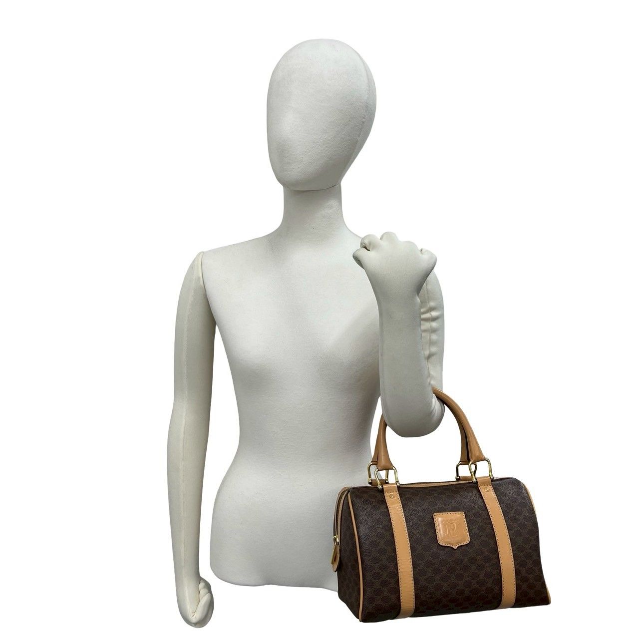 極 美品 CELINE セリーヌ ヴィンテージ マカダム ブラゾン トリオンフ