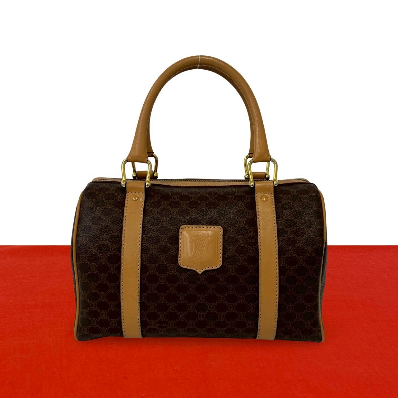 極 美品 CELINE セリーヌ ヴィンテージ マカダム ブラゾン トリオンフ