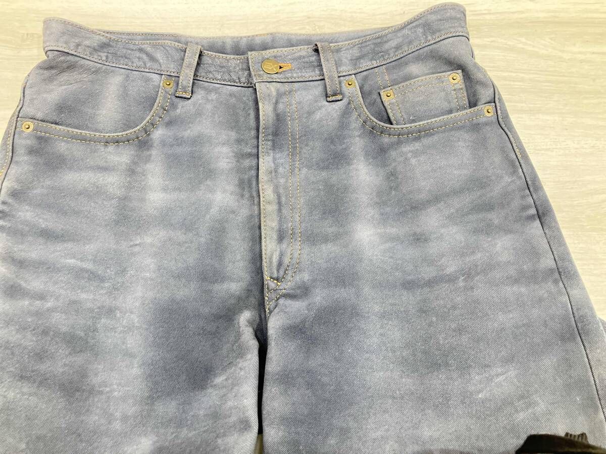 EXPLORER JEANS パンツ エクスプローラージーンズ オールドブラック EX-413N サイズ34 レザー